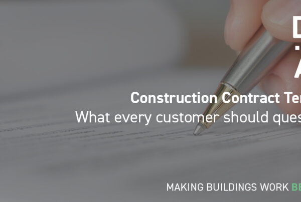 DMA Group Construction Contract Terms To Question