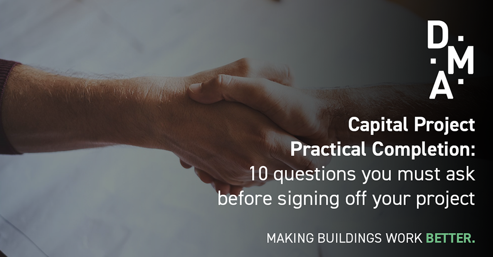 DMA Group Capital Project Practical Completion