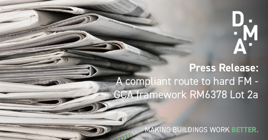 DMA Group Press Release GCA Framework RM6378